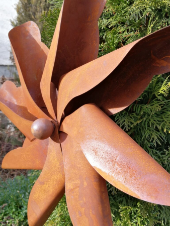 Preview: Edelrost Gartenstecker Jasmin, Windradblume