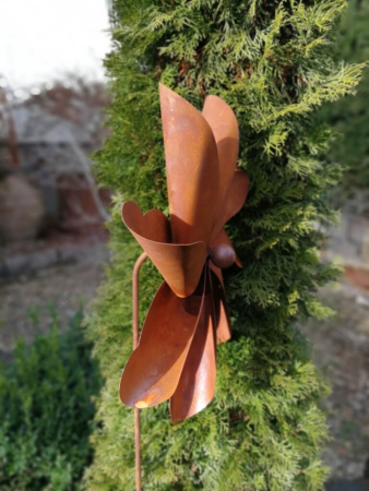 Preview: Edelrost Gartenstecker Jasmin, Windradblume