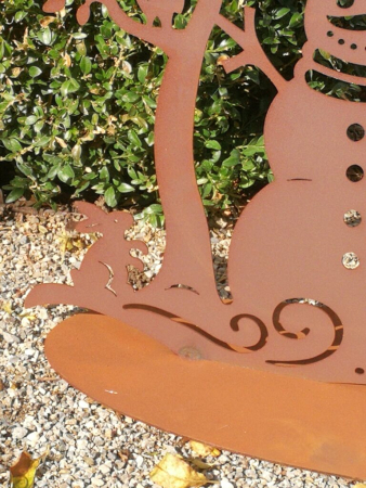 Preview: Edelrost Winterlandschaft Schneezauber