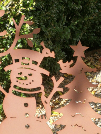 Preview: Edelrost Winterlandschaft Schneezauber