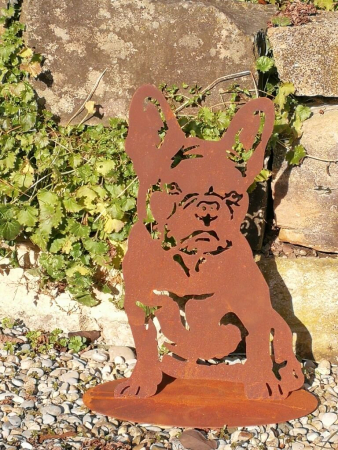 Edelrost französische Bulldogge