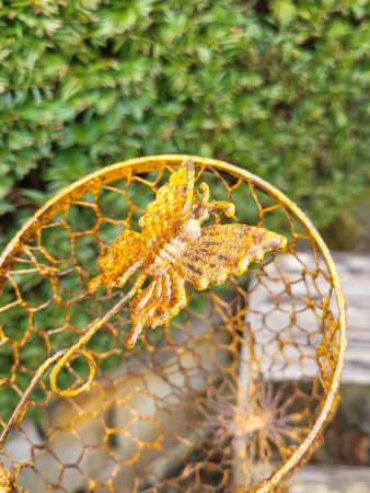 Preview: Edelrostoptik Mädchen Meike mit Kescher