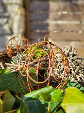 Edelrostoptik Dekokugel Ornament