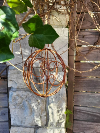 Edelrostoptik Dekokugel Ornament