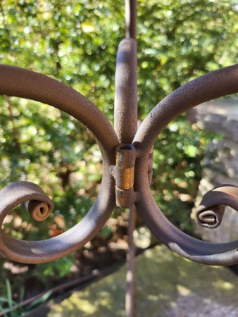 Preview: Edelrostoptik Pflanzschale auf Ständer