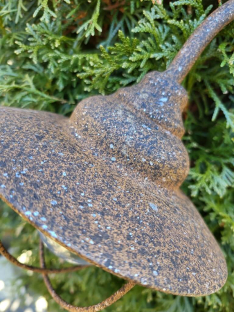 LED Solarlaterne Siko am Stab, Rostoptik