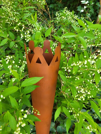 Preview: Edelrostoptik Windlicht Tüte, inkl. Glas