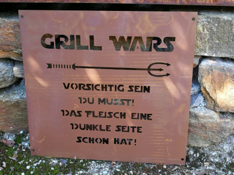 Edelrost Schild Grill Wars