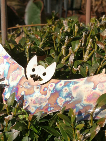 Preview: Edelstahl Fledermaus zum Hängen