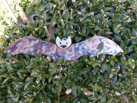 Edelstahl Fledermaus zum Hängen