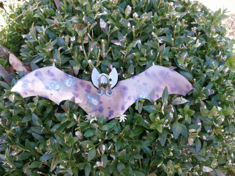 Preview: Edelstahl Fledermaus zum Hängen