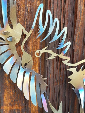 Preview: Edelstahl Kakadu am Stab