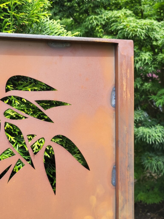 Preview: Edelrost Paravent Schirmbambus