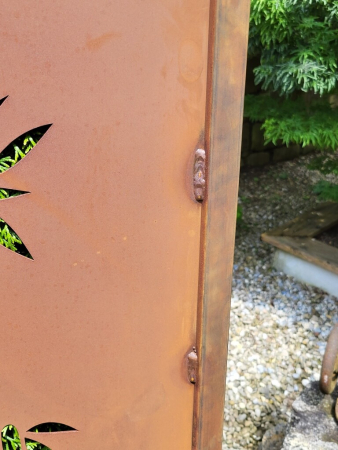 Preview: Edelrost Paravent Schirmbambus