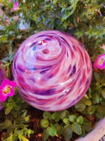 Ersatzglaskugel rosa, M8 Gewinde