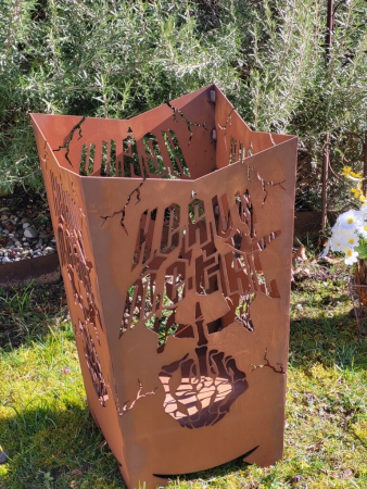 Edelrost Feuerkorb Heavy Metal