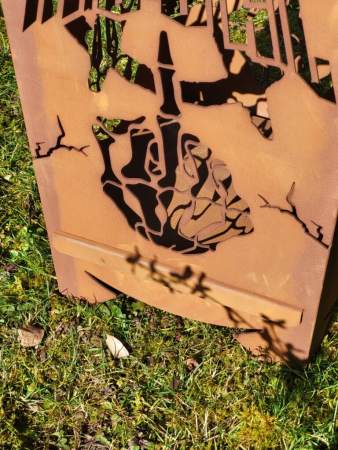 Edelrost Feuerkorb Heavy Metal