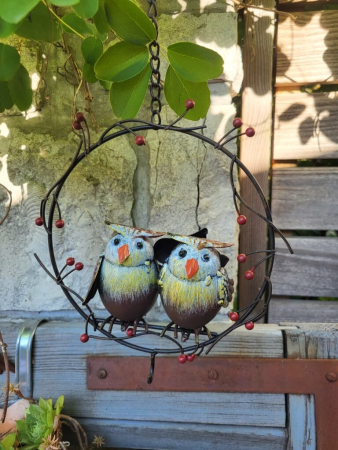 Futterstation Eulenpärchen im Ring