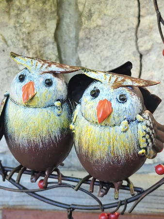 Preview: Futterstation Eulenpärchen im Ring