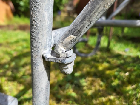 Preview: Shabby Chic Gartenbank Karin, grau