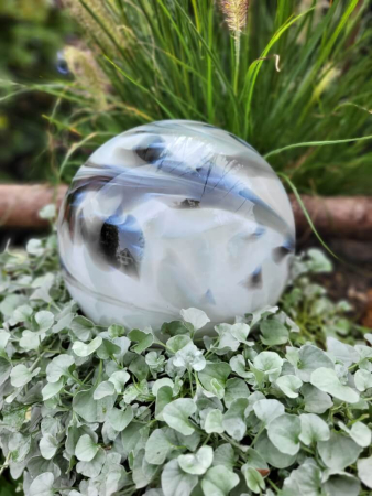 Glaskugel Smoke, zum Stecken