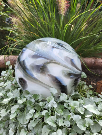 Glaskugel Smoke, zum Stecken