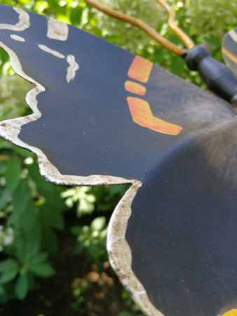 Edelrost Gartenstecker Schmetterling Admiral