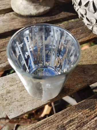 Glaswindlicht grau-silber