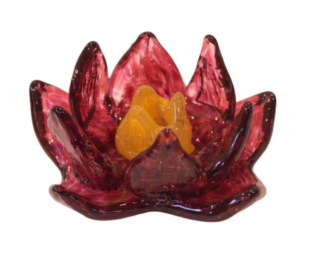 Edelrost Glasblume Dahlie 1 Blüte