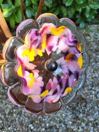 Edelrost Glasblume Farbentraum