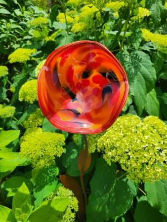 Edelrost Glasblume Antigua, Lava