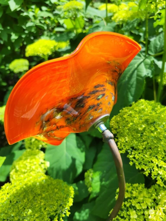 Edelrost Glasblume Antigua, orange