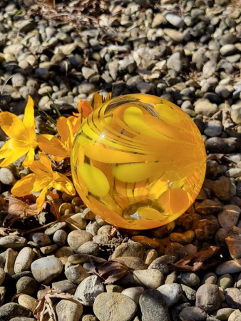 Ersatzglaskugel orange-gelb