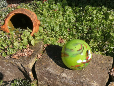 Preview: Ersatzglaskugel grün, M8 Gewinde