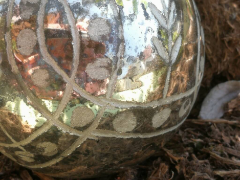 Preview: Christbaumkugel Orani, antiksilber