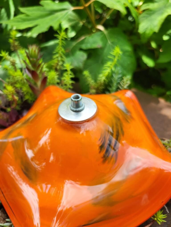 Edelrost Glasblume Antigua, orange