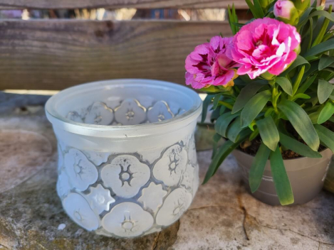 Preview: Glaswindlicht Tunis, weiß