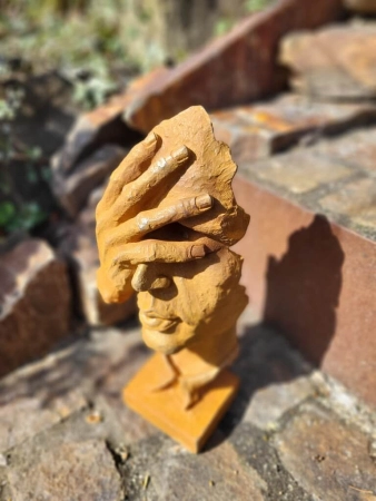 Gusseisen Figur nicht sehen
