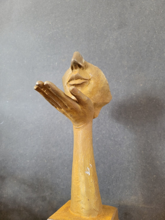 Gusseisen Gesicht Kuss