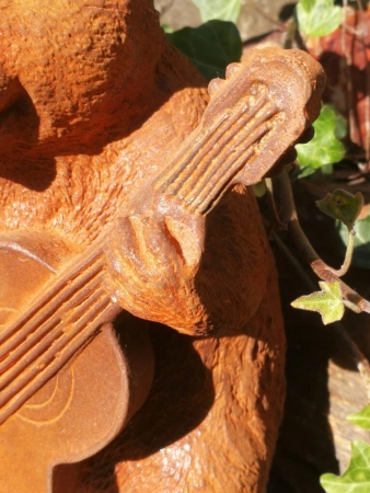 Gusseisen Hamster Sunny Times mit Gitarre