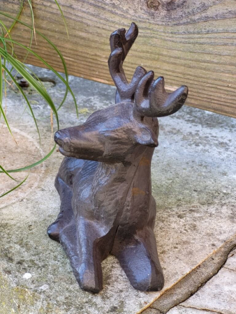 Preview: Gusseisen Hirsch Simon, liegend