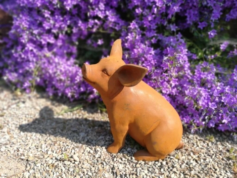 Gusseisen Schwein Bärbel