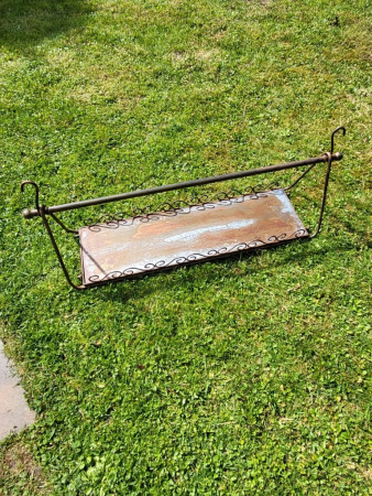 Preview: Rostoptik Hängetisch, dunkelbraun