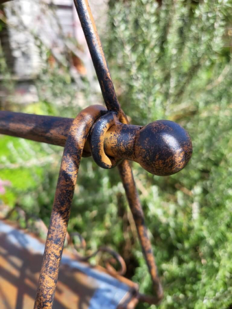 Preview: Rostoptik Hängetisch, dunkelbraun