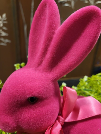 Dekohase Pink, beflockt, klein