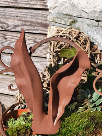 Kunststoff Hasenohren Rostoptik, zum Stellen