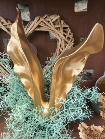 Kunststoff Hasenohren zum Stellen, gold