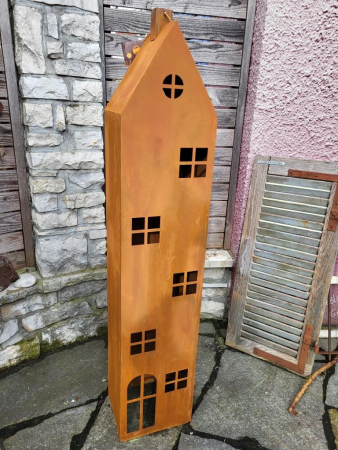 Edelrost Laterne Haus Alba