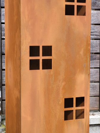 Edelrost Laterne Haus Alba