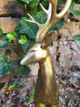 Preview: Hirsch Leif, Polyresin, gold